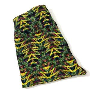 LuLaRoe Leggings Green Yellow Tree Dot Pattern